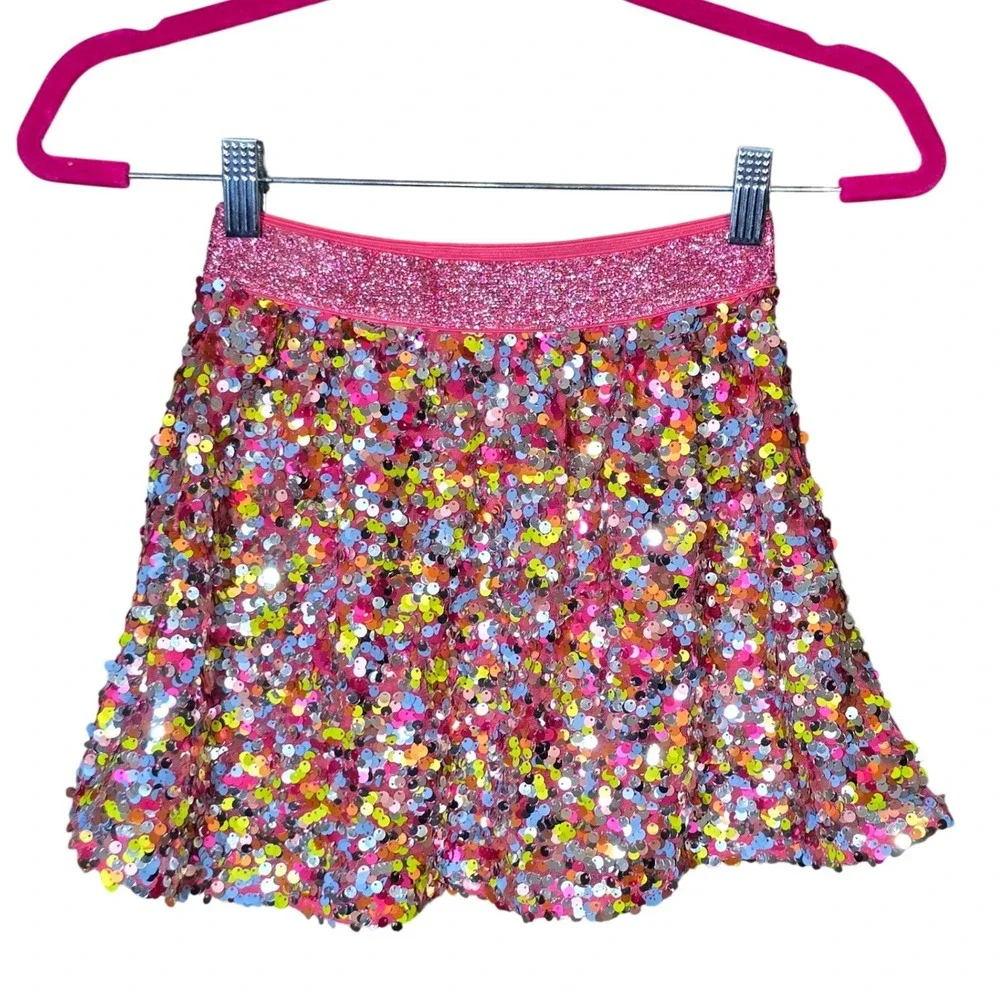 365kids from‎ Garanimals Girls Pink Sequin A-Line Skirt Size 7 Party Sparkle